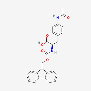 molecular formula C26H24N2O5 B2753718 Fmoc-D-4-乙酰基苯 CAS No. 1217801-44-9