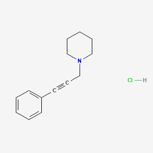 molecular formula C14H18ClN B2753724 1-(3-苯基丙-2-炔-1-基)哌啶盐酸 CAS No. 153396-03-3