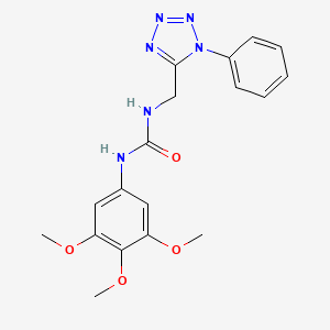 1-((1-phenyl-1H-tetrazol-5-yl)methyl)-3-(3,4,5-trimethoxyphenyl)urea