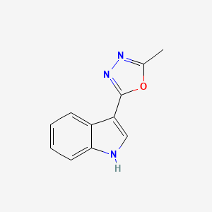 3-(5-methyl-1,3,4-oxadiazol-2-yl)-1H-indole