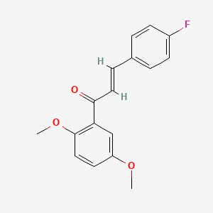 molecular formula C17H15FO3 B2753742 (2E)-1-(2,5-Dimethoxyphenyl)-3-(4-fluorophenyl)prop-2-en-1-one CAS No. 849554-14-9