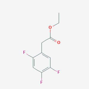 molecular formula C10H9F3O2 B2753753 Ethyl 2-(2,4,5-trifluorophenyl)acetate CAS No. 1256470-41-3