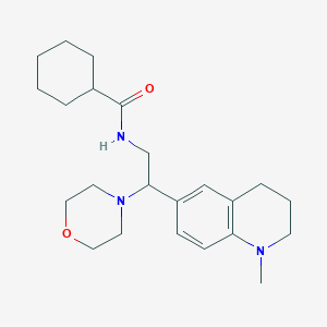 N-(2-(1-methyl-1,2,3,4-tetrahydroquinolin-6-yl)-2-morpholinoethyl)cyclohexanecarboxamide