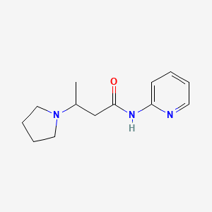 molecular formula C13H19N3O B2753760 N-(2-吡啶基)-3-(1-吡咯啉基)丁酰胺 CAS No. 478077-95-1