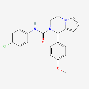 molecular formula C21H20ClN3O2 B2753769 N-(4-氯苯基)-1-(4-甲氧基苯基)-3,4-二氢吡咯并[1,2-a]吡嗪-2(1H)-甲酰胺 CAS No. 899750-41-5