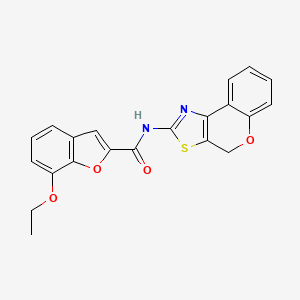 molecular formula C21H16N2O4S B2753780 N-(4H-chromeno[4,3-d]thiazol-2-yl)-7-ethoxybenzofuran-2-carboxamide CAS No. 921875-46-9