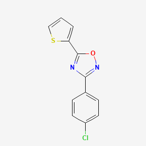 3-(4-Chloro-phenyl)-5-thiophen-2-yl-[1,2,4]oxadiazole