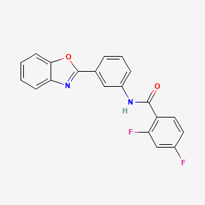 N-(3-(benzo[d]oxazol-2-yl)phenyl)-2,4-difluorobenzamide