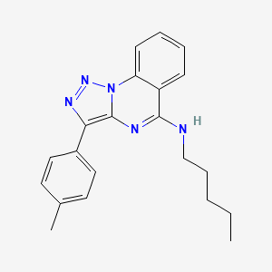 N-pentyl-3-(p-tolyl)-[1,2,3]triazolo[1,5-a]quinazolin-5-amine