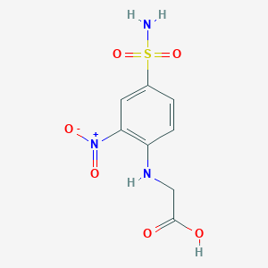 2-[(2-Nitro-4-sulfamoylphenyl)amino]acetic acid