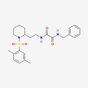 N1-benzyl-N2-(2-(1-((2,5-dimethylphenyl)sulfonyl)piperidin-2-yl)ethyl)oxalamide