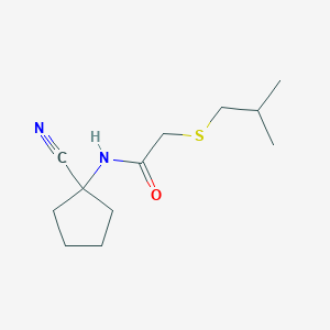 N-(1-cyanocyclopentyl)-2-[(2-methylpropyl)sulfanyl]acetamide
