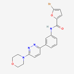 molecular formula C19H17BrN4O3 B2753849 5-bromo-N-(3-(6-morpholinopyridazin-3-yl)phenyl)furan-2-carboxamide CAS No. 899745-59-6