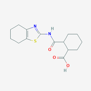 2-[(4,5,6,7-Tetrahydro-1,3-benzothiazol-2-ylamino)carbonyl]cyclohexanecarboxylic acid