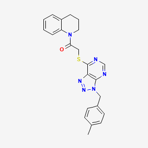 1-(3,4-dihydroquinolin-1(2H)-yl)-2-((3-(4-methylbenzyl)-3H-[1,2,3]triazolo[4,5-d]pyrimidin-7-yl)thio)ethanone