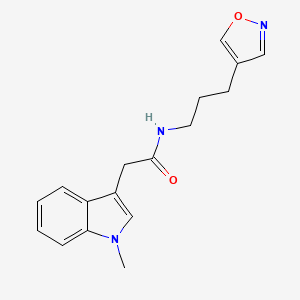 N-(3-(isoxazol-4-yl)propyl)-2-(1-methyl-1H-indol-3-yl)acetamide