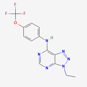 3-ethyl-N-[4-(trifluoromethoxy)phenyl]triazolo[4,5-d]pyrimidin-7-amine