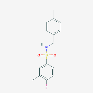 4-fluoro-3-methyl-N-(4-methylbenzyl)benzenesulfonamide