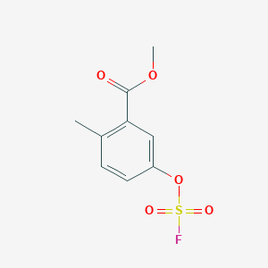 molecular formula C9H9FO5S B2753934 Methyl 5-fluorosulfonyloxy-2-methylbenzoate CAS No. 2411291-27-3