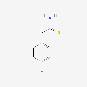 molecular formula C8H8FNS B2753935 2-(4-氟苯基)乙硫酰胺 CAS No. 351-82-6