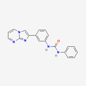 N-(3-imidazo[1,2-a]pyrimidin-2-ylphenyl)-N'-phenylurea