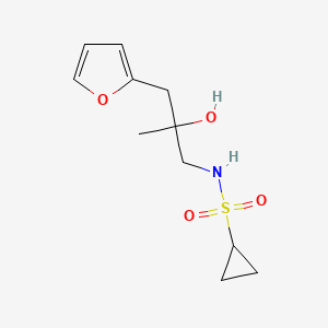 N-(3-(furan-2-yl)-2-hydroxy-2-methylpropyl)cyclopropanesulfonamide