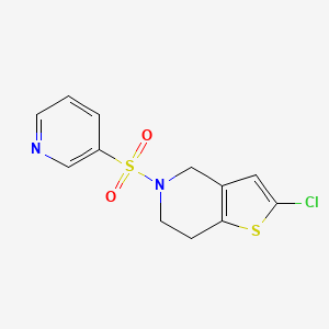 3-({2-chloro-4H,5H,6H,7H-thieno[3,2-c]pyridin-5-yl}sulfonyl)pyridine