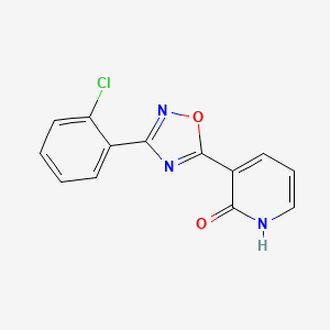 3-[3-(2-chlorophenyl)-1,2,4-oxadiazol-5-yl]pyridin-2(1H)-one