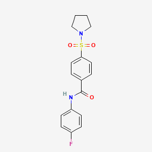 N-(4-Fluoro-phenyl)-4-(pyrrolidine-1-sulfonyl)-benzamide