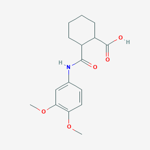 2-[(3,4-Dimethoxyanilino)carbonyl]cyclohexanecarboxylic acid