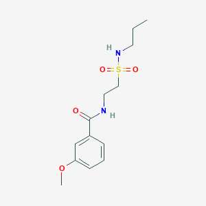 molecular formula C13H20N2O4S B2754012 3-甲氧基-N-(2-(N-丙基磺酰基)乙基)苯甲酰胺 CAS No. 899967-10-3
