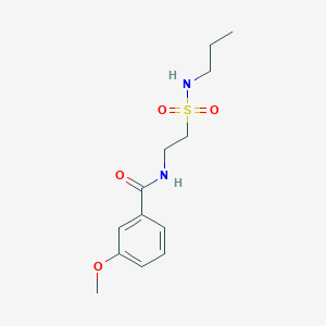 3-methoxy-N-[2-(propylsulfamoyl)ethyl]benzamide