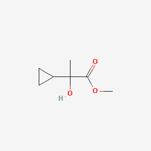 molecular formula C7H12O3 B2754015 Methyl 2-cyclopropyl-2-hydroxypropanoate CAS No. 1248911-98-9
