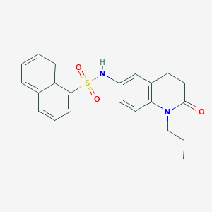 molecular formula C22H22N2O3S B2754040 N-(2-oxo-1-propyl-1,2,3,4-tetrahydroquinolin-6-yl)naphthalene-1-sulfonamide CAS No. 941911-88-2