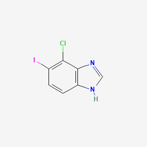 molecular formula C7H4ClIN2 B2754073 4-Chloro-5-iodo-1H-benzimidazole CAS No. 1806483-01-1