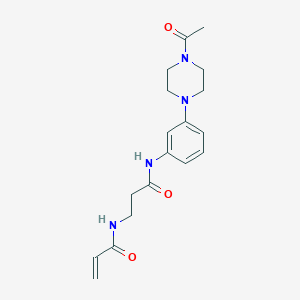 N-[3-(4-Acetylpiperazin-1-yl)phenyl]-3-(prop-2-enoylamino)propanamide