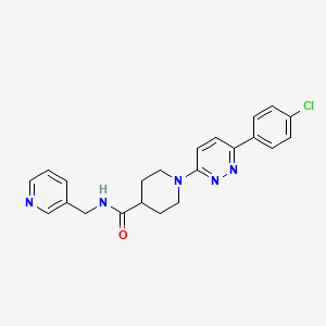 1-(6-(4-chlorophenyl)pyridazin-3-yl)-N-(pyridin-3-ylmethyl)piperidine-4-carboxamide