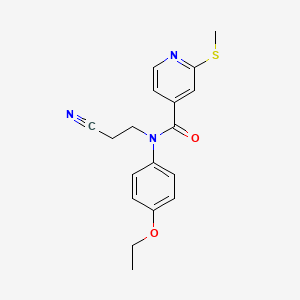 N-(2-cyanoethyl)-N-(4-ethoxyphenyl)-2-(methylsulfanyl)pyridine-4-carboxamide