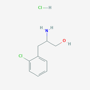 2-Amino-3-(2-chlorophenyl)propan-1-ol;hydrochloride
