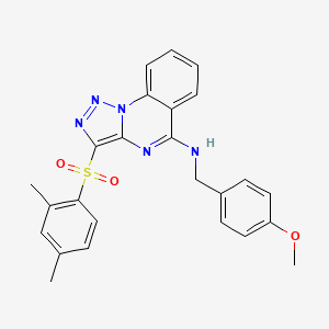 3-[(2,4-dimethylphenyl)sulfonyl]-N-(4-methoxybenzyl)[1,2,3]triazolo[1,5-a]quinazolin-5-amine