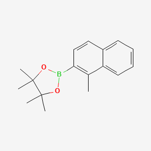 molecular formula C17H21BO2 B2754103 4,4,5,5-Tetramethyl-2-(1-methylnaphthalen-2-yl)-1,3,2-dioxaborolane CAS No. 2479315-52-9