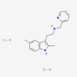 molecular formula C18H23Cl2N3 B2754124 [2-(2,5-Dimethyl-1H-indol-3-yl)ethyl](pyridin-2-ylmethyl)amine dihydrochloride CAS No. 1052411-59-2