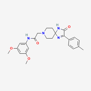 N-(3,5-dimethoxyphenyl)-2-(3-oxo-2-(p-tolyl)-1,4,8-triazaspiro[4.5]dec-1-en-8-yl)acetamide