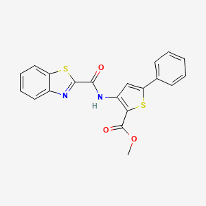 Methyl 3-(benzo[d]thiazole-2-carboxamido)-5-phenylthiophene-2-carboxylate