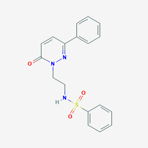 N-(2-(6-oxo-3-phenylpyridazin-1(6H)-yl)ethyl)benzenesulfonamide