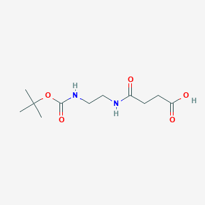molecular formula C11H20N2O5 B2754170 n-(2-Boc-amino-ethyl)-succinamic acid CAS No. 891781-87-6