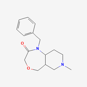 molecular formula C16H22N2O2 B2754172 1-benzyl-7-methyloctahydropyrido[4,3-e][1,4]oxazepin-2(3H)-one CAS No. 2310083-62-4