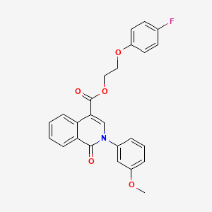 B2754178 2-(4-Fluorophenoxy)ethyl 2-(3-methoxyphenyl)-1-oxo-1,2-dihydroisoquinoline-4-carboxylate CAS No. 1030095-86-3
