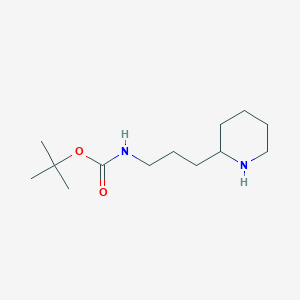 tert-Butyl N-[3-(piperidin-2-yl)propyl]carbamate
