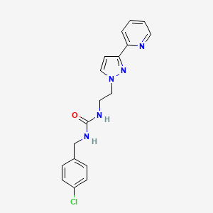 1-(4-chlorobenzyl)-3-(2-(3-(pyridin-2-yl)-1H-pyrazol-1-yl)ethyl)urea